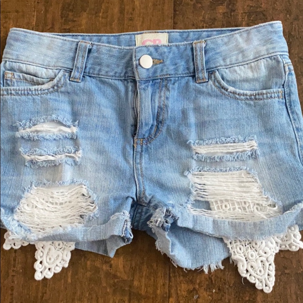 Cute Distressed Denim Shorts